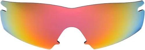 Vista 2 de Walleva lentes de repuesto para gafas de sol Oakley M Frame Strike Múltiples opciones disponibles (rojo fuego)