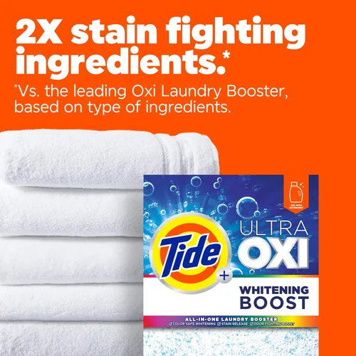 Vista 5 de Tide Ultra Oxi - Potenciador de blanqueamiento, 57 onzas, potenciador de lavandería todo en uno, blanqueamiento seguro, luchador de manchas y olores