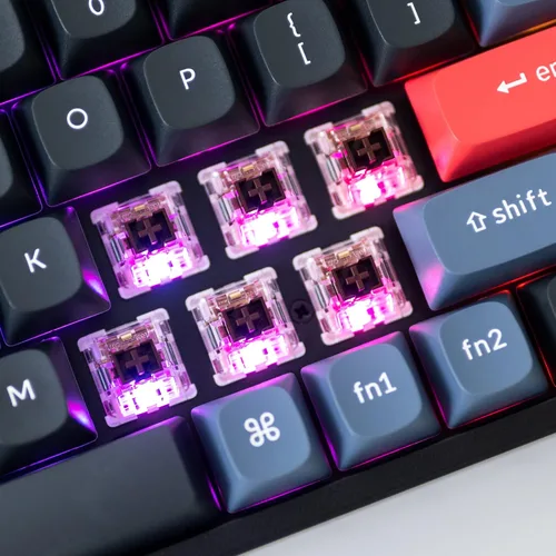 Vista 4 de Keychron K6 Pro QMKVIA Teclado mecánico inalámbrico, macro programable personalizado, interruptor K Pro marrón, marco de aluminio 65% de diseño RGB