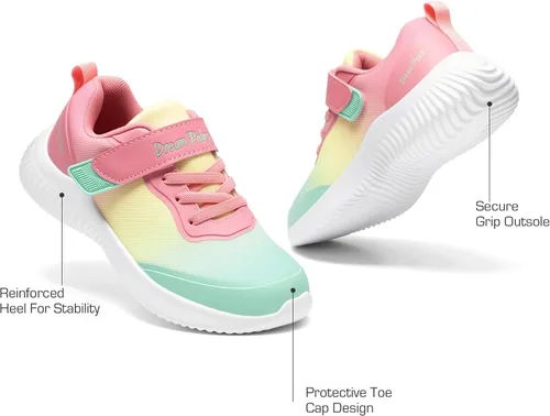 Vista 2 de DREAM PAIRS Tenis EZ-Ons BreezeRunners para correr para niños y niñas