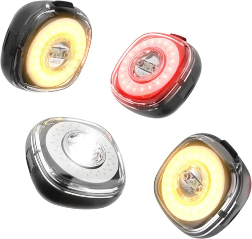 Vista 12 de Lumos Firefly - Sistema de luz inteligente para bicicleta, sincronización de luz LED delantera y trasera, brillo personalizado, patrón de flash