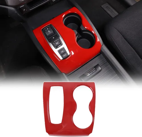 Vista 10 de Cubierta del panel de cambio para Honda Pilot 2016-2022 Ridgeline 2020-2023 Passport 2019-2023, protector antiarañazos para el marco del portavasos