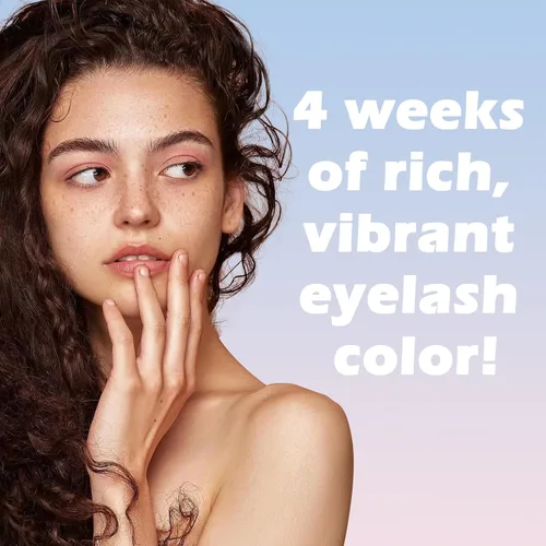 Vista 5 de Kit de color de pestañas, kits de color de pestañas negras, color instantáneo para el cabello con efectos naturales, 0.5 onzas líquidas de queratina