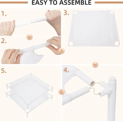 Vista 27 de STORAGE MANIAC Estante para Secar Suéteres, Estante de Secar Ropa de Malla, Estante de Secar Ropa de lavandería Apilable, Secador Plano