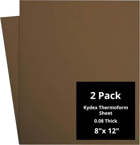 Vista 19 de Kydex Sheets - Solid Color DIY Kit for Crafting Holsters, Sheaths, and Mag Pouches - (8x8, 8x12, 12x12), Premium Thermoform Sheets - Thick, Durable