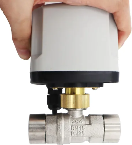 Vista 4 de Válvula de bola motorizada el 1/2" de acero inoxidable eléctrico de la CA 110V NPT 2 alambres impermeable al aire libre