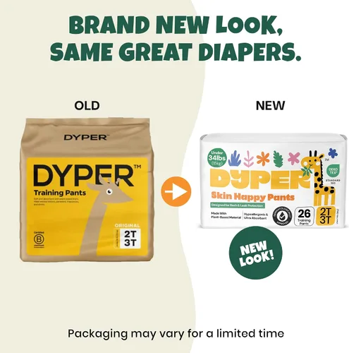 Vista 2 de DYPER Pantalones de Entrenamiento para Ir al Baño para Niñas Pequeñas y Niños, Ingredientes Honestos, Día y Durante la Noche, Hechos