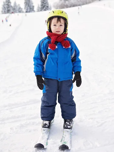 Vista 2 de Boao Snow Mittens Winter Ski Mittens Waterproof Warm Cotton-Lined Gloves for Kids