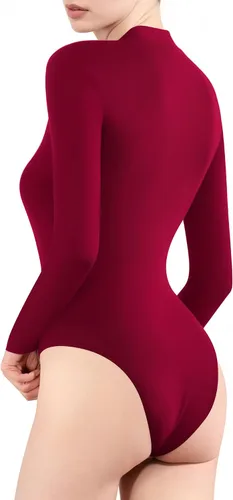 Vista 4 de MANGOPOP Trajes de cuerpo para mujer de manga larga