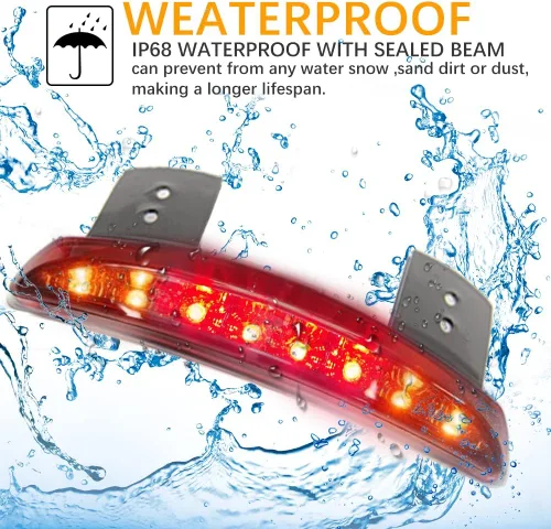 Vista 3 de DREAMIZER Luz Trasera LED para Motocicleta, Borde del Guardabarros, Luz de Freno con Señales de Giro para Sportster XL883N XL1200N XL1200V XL1200X