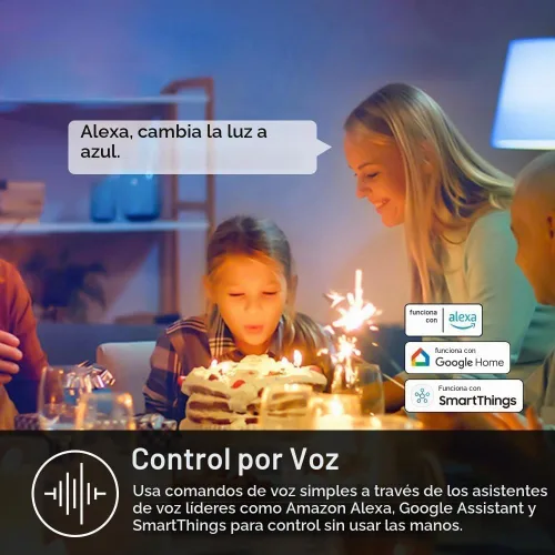 Vista 8 de Kasa Smart - Bombillas inteligentes de color completo, bombillas WiFi inteligentes regulables con cambio de color total compatibles con Alexa