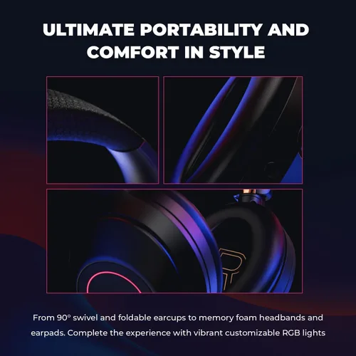 Vista 6 de Creative Zen Hybrid Pro (Classic) Auriculares inalámbricos sobre la oreja con LE Audio, transmisor de audio LE inalámbrico BT-L3 y micrófono Boom