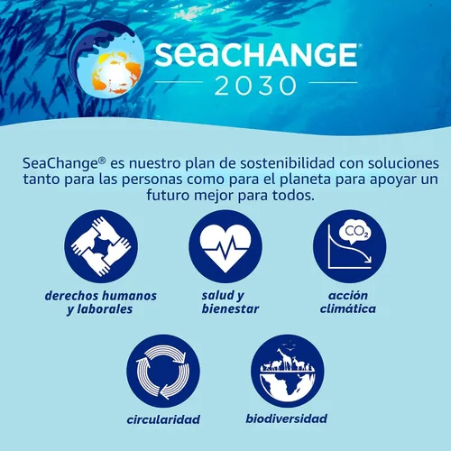 Vista 7 de Chicken of the Sea Atún ligero en trozos en agua, atún capturado en la naturaleza, 25% menos de sodio, latas de 5 onzas (paquete de 24)