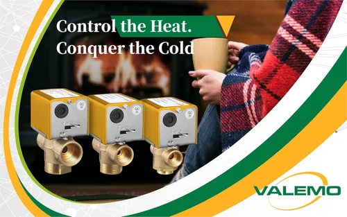 Vista 4 de V3417-A1S Válvula de zona motorizada, 3 vías, 1" sudor, normalmente cerrada, 24 VAC, con interruptor final