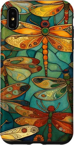 Vista 11 de iPhone 16 Dragonfly Party III Pretty Dragonflies In A Garden Flying Case