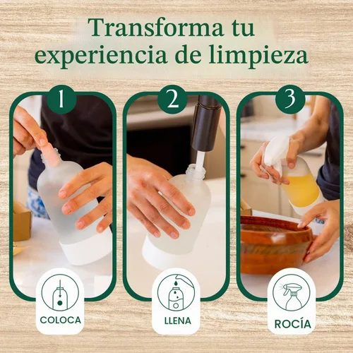 Vista 4 de CLEANOMIC Tabletas de limpieza de madera y suelos (paquete de 6) - Tabletas limpiadoras multiusos multisuperficie para el hogar (aroma naranja)