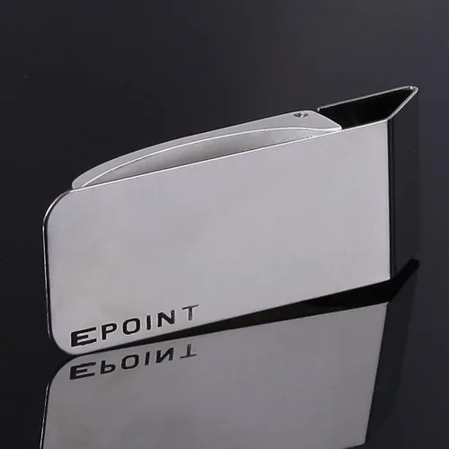 Vista 3 de Epoint Clips de dinero para hombre, más diseños, billetera casual con clip para dinero para uso diario, Sliver-eqa03b04