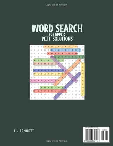 Vista 2 de 200 THEMED LARGE PRINT WORD SEARCH PUZZLES AND SOLUTIONS Sports, History, Geography, Movies, Trivia, & Food Clues for All Ages