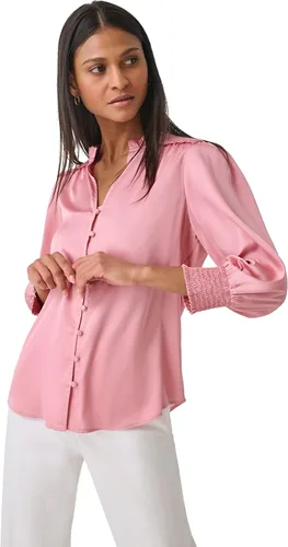 Vista 2 de Karl Lagerfeld Paris Blusa deportiva suave de manga larga para mujer