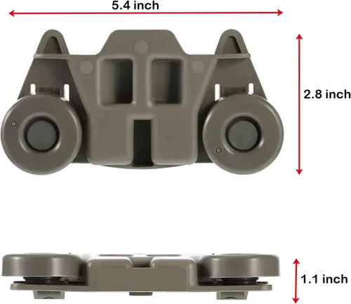 Vista 2 de YMDparts Paquete de 2 ruedas negras para lavavajillas para Whirlpool, KitchenAid, Maytag, Kenmore - W10195416, W10195416V, AP5983730, W10105417