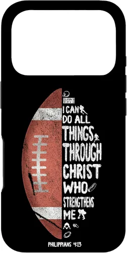 Vista 29 de iPhone 13 I can do all things through Christ Philippians 4:13 - Funda de fútbol