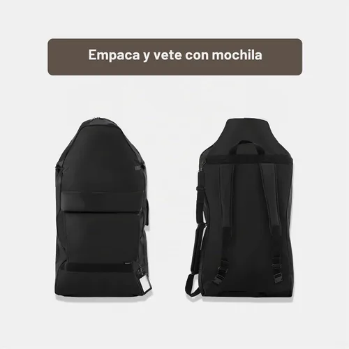 Vista 6 de Silla de masaje portátil, silla de aluminio plegable ligera, negro