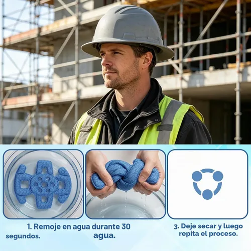 Vista 4 de Forro de absorción de sudor para casco de seguridad Milwau-kee Bolt