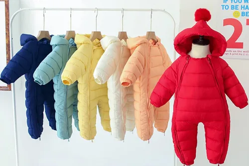 Vista 6 de Ohrwurm Traje de nieve adorable con capucha para bebé, con doble cremallera, para invierno
