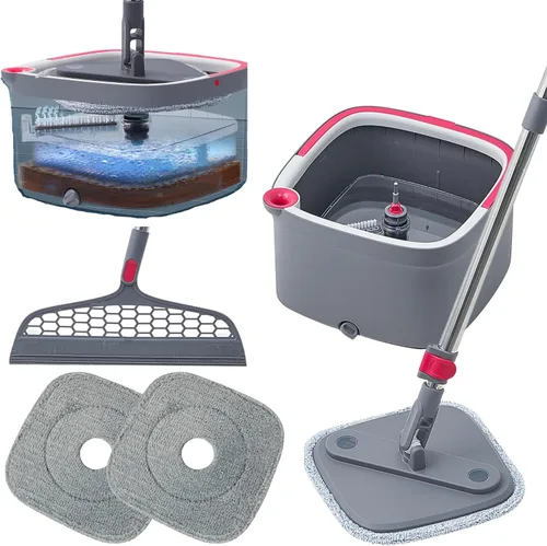 Vista 8 de True & Tidy® 2 piezas de repuesto de almohadilla de fregona de microfibra para rociador SPRAY-250 multisuperficie con botella de agua recargable