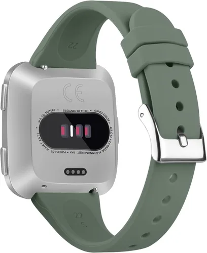 Vista 3 de Correas delgadas para Fitbit Versa 2 bandas mujeres hombres, correa de reloj impermeable de silicona suave de repuesto para reloj inteligente Fitbit