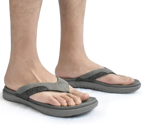 Vista 7 de ONCAI Chanclas para hombre con puntera abierta tirantes atléticos ortopédicos de verano fascitis plantar sandalias deportivas con cojín suave