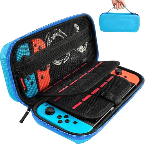 Vista 56 de daydayup Switch Carrying Case Compatible with Nintendo Switch 2, with 24 Games Cartridges Protective Hard Shell Travel Carrying Case Pouch for