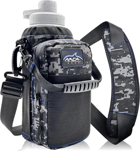 Vista 10 de Arca Gear Hydro Carrier - Bolsa pequeña de 32 onzas para botella de agua aislada con asa de transporte, correa para el hombro, cartera y dos bolsas