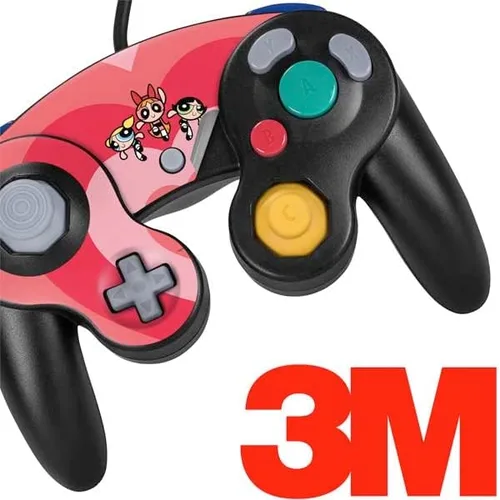 Vista 3 de Skinit Calcomanía para juegos compatible con Nintendo Gamecube Controller, diseño oficial de corazones de Warner Bros Powerpuff Girls