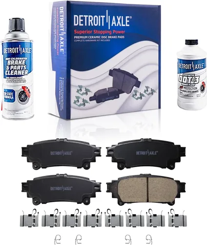 Vista 148 de Detroit Axle - Pastillas de Freno Delantero Izquierdo Reemplazo de Pinza de Disco para Dodge Ram 1500 Dakota Mitsubishi Raider - Juego de 3 piezas