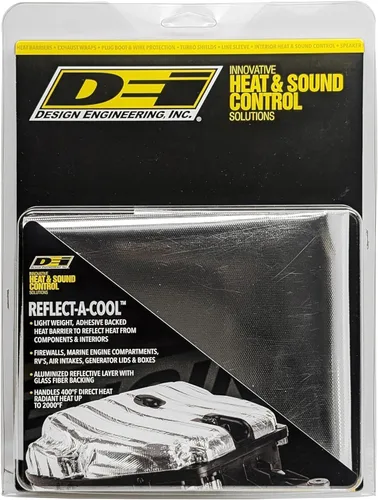 Vista 6 de DEI reflect-a-cool calor reflectante calcomanía Backed Hojas, 12" x 12", Plateado