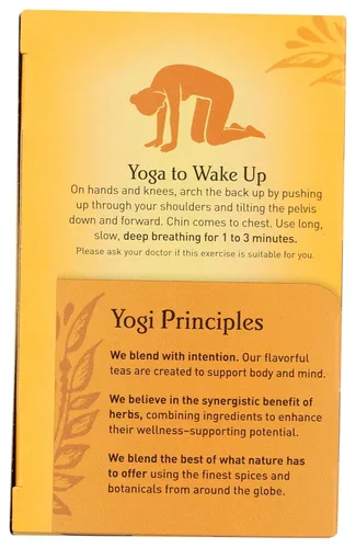 Vista 5 de Yogi, Té, rico y robusto, vitalidad matutina, bolsas de té, 16