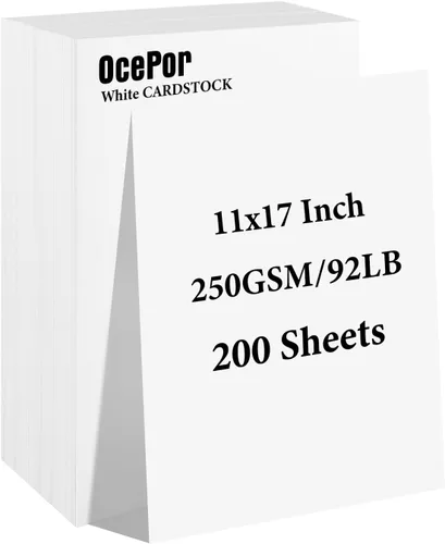 Vista 25 de OcePor 100 hojas de cartulina negra de 8.5 x 11 pulgadas, cartulina negra de 92 libras/250gsm, papel grueso de cartulina, papel pesado de cartulina