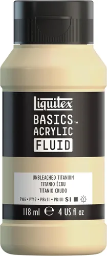 Vista 9 de Liquitex BASICS - Pintura acrílica fluida, botella de 4 onzas, tono permanente carmesí lizarina Super Versatile, Fine Art Pigments; Fluid