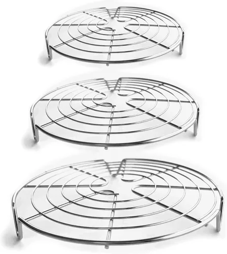 Vista 9 de KITCHENATICS Bandeja de Enfriamiento Pequeña de Cuarto de Hoja para Cocinar y Hornear, Parrilla de Acero Inoxidable Segura para Horno, Parrilla