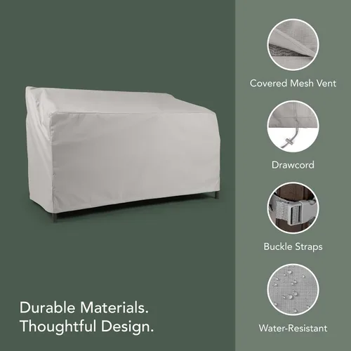 Vista 4 de Covermates Ultima - Funda para planeador para exteriores, 48 pulgadas de Gris - Resistente a rasgaduras - Ventilación de malla cubierta - Cordón