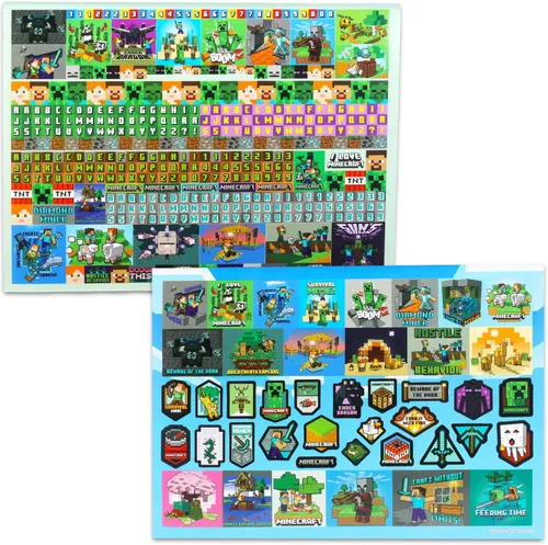Vista 3 de Minecraft Stickers Giant Activity Pad for Kids - 1000+ Sticker Book 11"x14