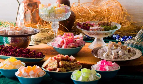Vista 6 de Cerez Pazari Cesta de Regalo de Dulces Turcos, Postre Lokum de Lujo, Regalos de Comida Corporativa Gourmet de Navidad y Fiestas en Elegante Caja