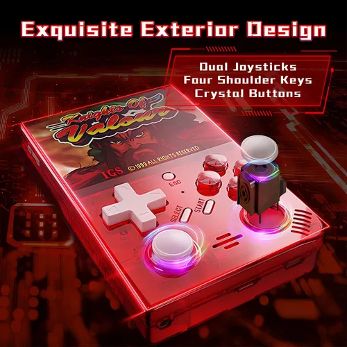 Vista 6 de UNICO - Consola de juegos de mano retro 15 juegos de arcade clásicos con licencia IGS Pantalla de 3.5 pulgadas, sistema de juegos portátil