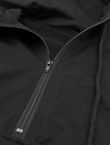 Vista 5 de Fallorchid Sudaderas de manga larga para mujer, con cremallera de un cuarto, sudaderas casuales con bolsillo