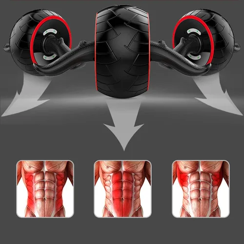 Vista 4 de Ab Roller - Equipo de entrenamiento para abdominales para ejercicio de núcleo abdominal en casa, gimnasio
