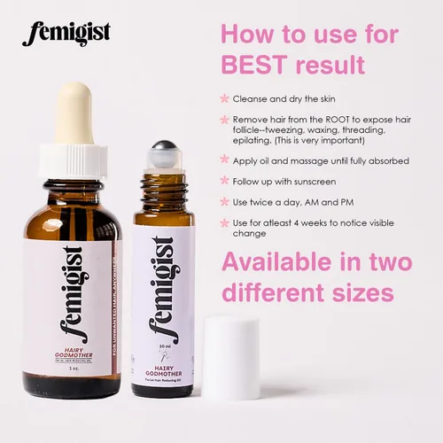 Vista 7 de Aceite de madrina peluda, mezcla de regaliz Cyperus Rotundus para depilación facial, suero inhibidor natural para mujeres, soporte de SOP, aceite