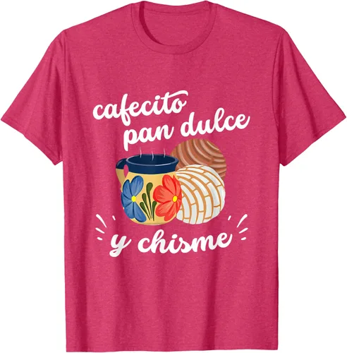 Vista 21 de Camiseta Cafecito Pan Dulce y Chisme Mexican Hispanic Pride Breakfast Negro