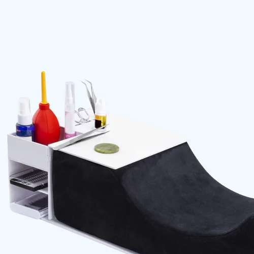 Vista 2 de ZJchao Almohada de cuello con extensión de pestañas en forma de U, almohada de espuma viscoelástica para injerto de extensiones de pestañas