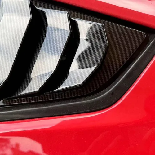 Vista 3 de Persianas Tipo Louver para Ventana Lateral Estilo Fibra de Carbono Cubiertas de Ventilación de Aire para Nissan 370Z